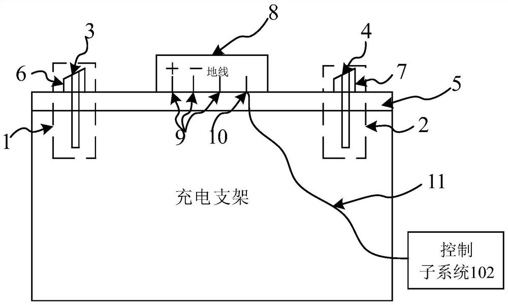 Fire fighting system for battery charging and replacing station, fire fighting method and battery pack