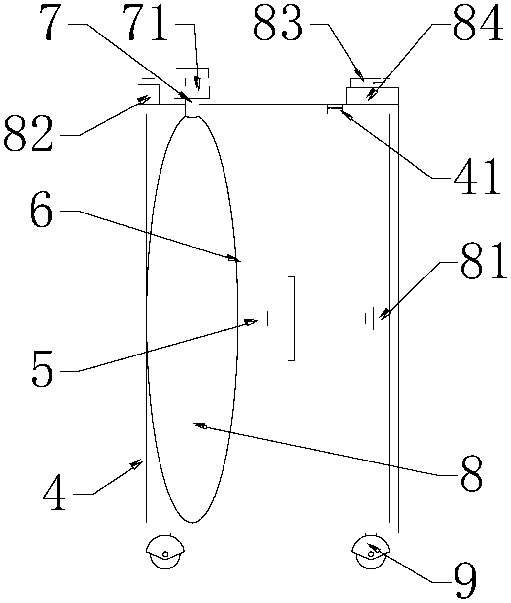 Gas collection device used for gas elimination device