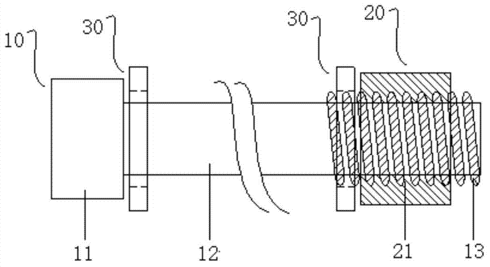 Toughening FRP spiral connecting piece and manufacturing method thereof