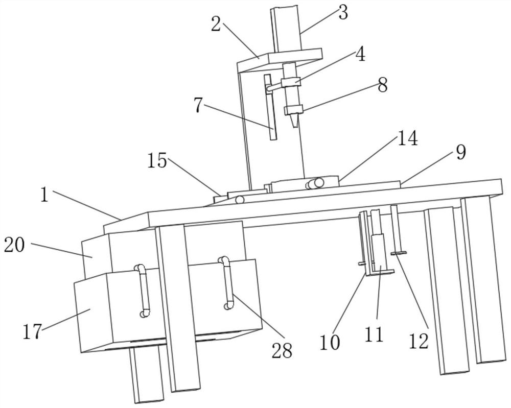 Forming device for linear motor stator processing and production