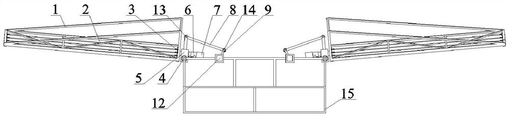 Variable-inclination swing double flapping-wing UAV equipped with rotatable wings