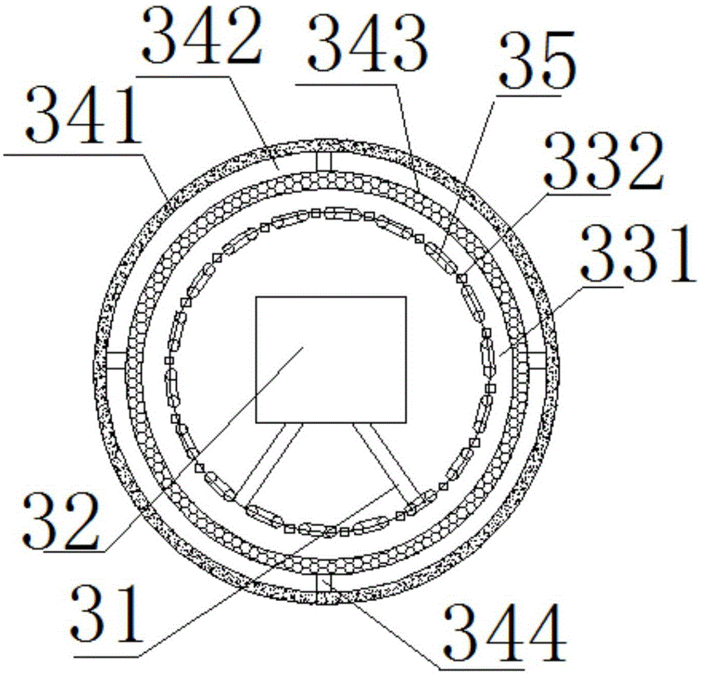 A monitoring operation three-chamber vacuum furnace