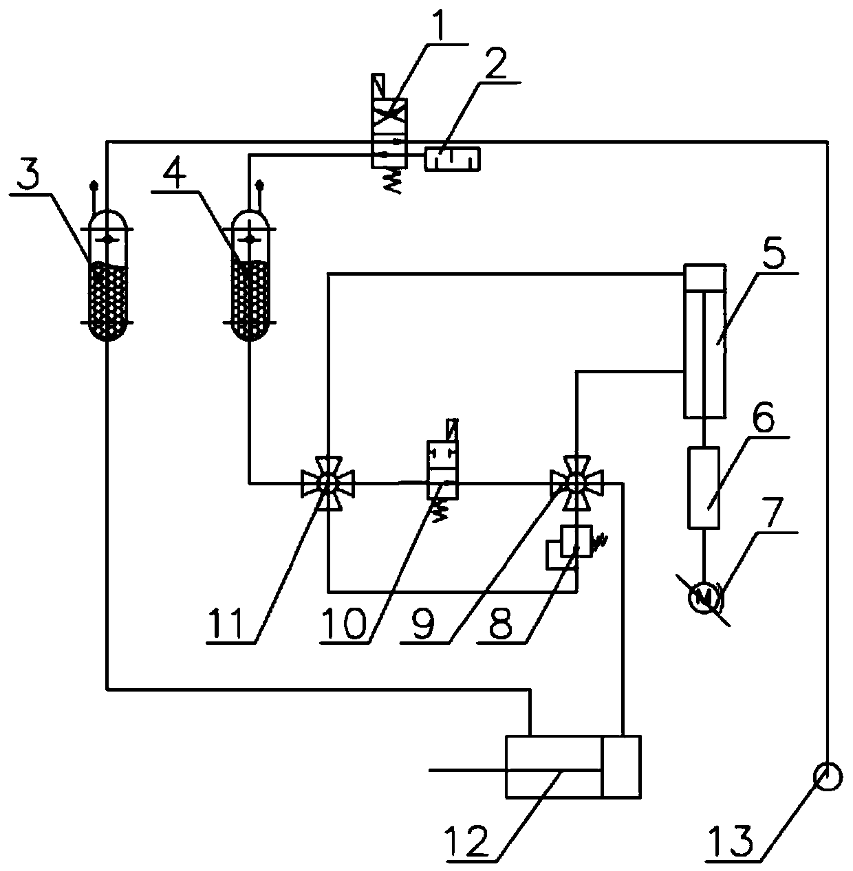 Thrust calibration system for engine trial stand