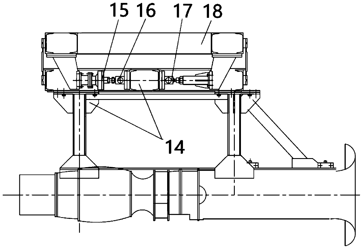 Thrust calibration system for engine trial stand