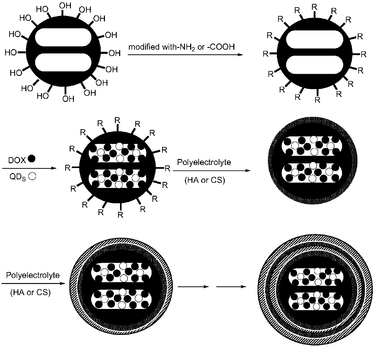 Preparation method and application of multifunctional membrane-controlled targeting nano-carrier integrating tracing and targeted drug delivery effects