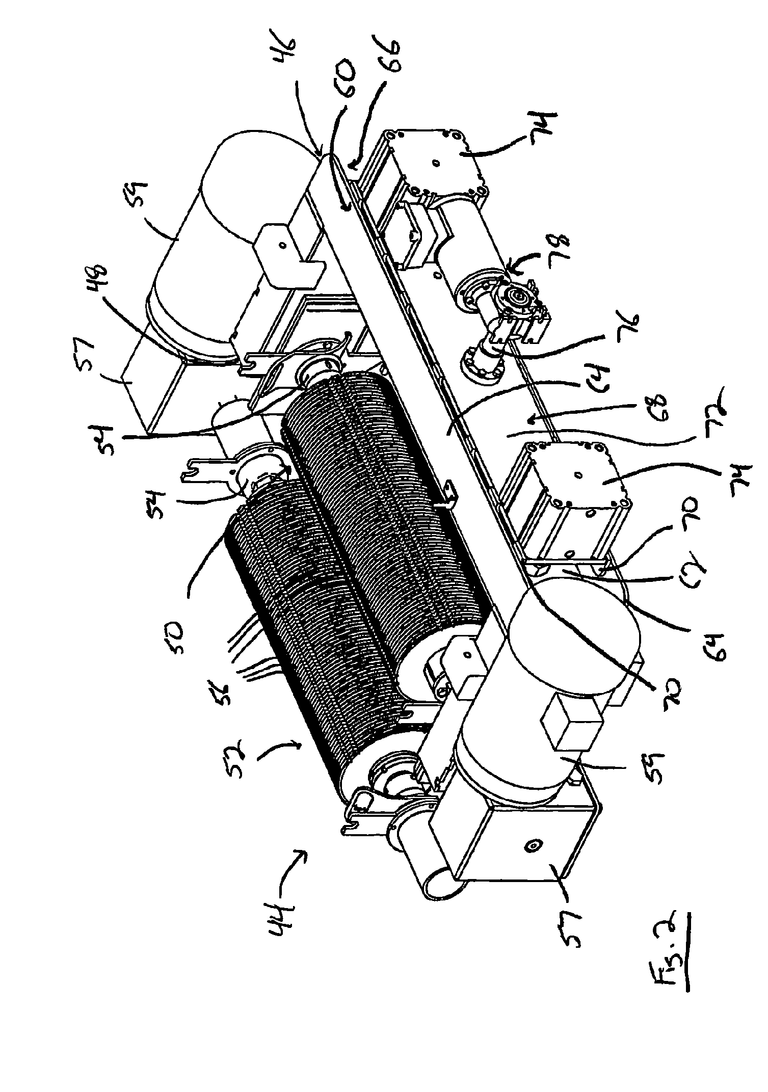 Macerator having automated roller spacing control