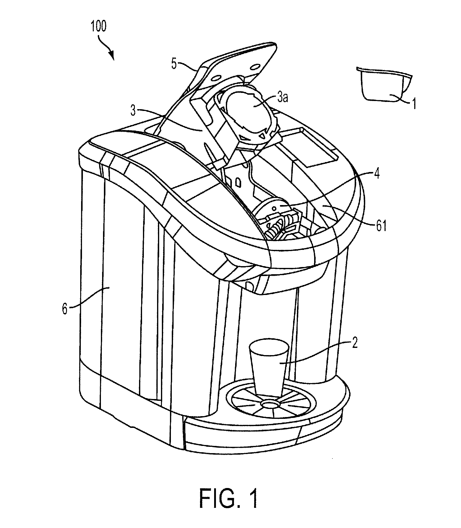 Beverage forming system having liquid delivery tank with expansion chamber