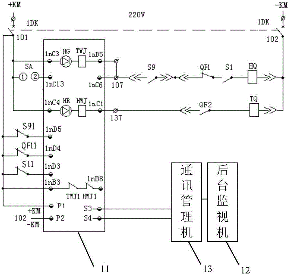 Disconnection monitoring system of breaker closing control circuit