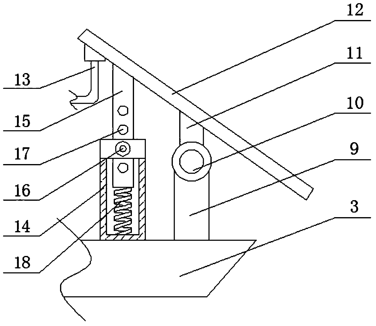 Monitoring device used between buildings