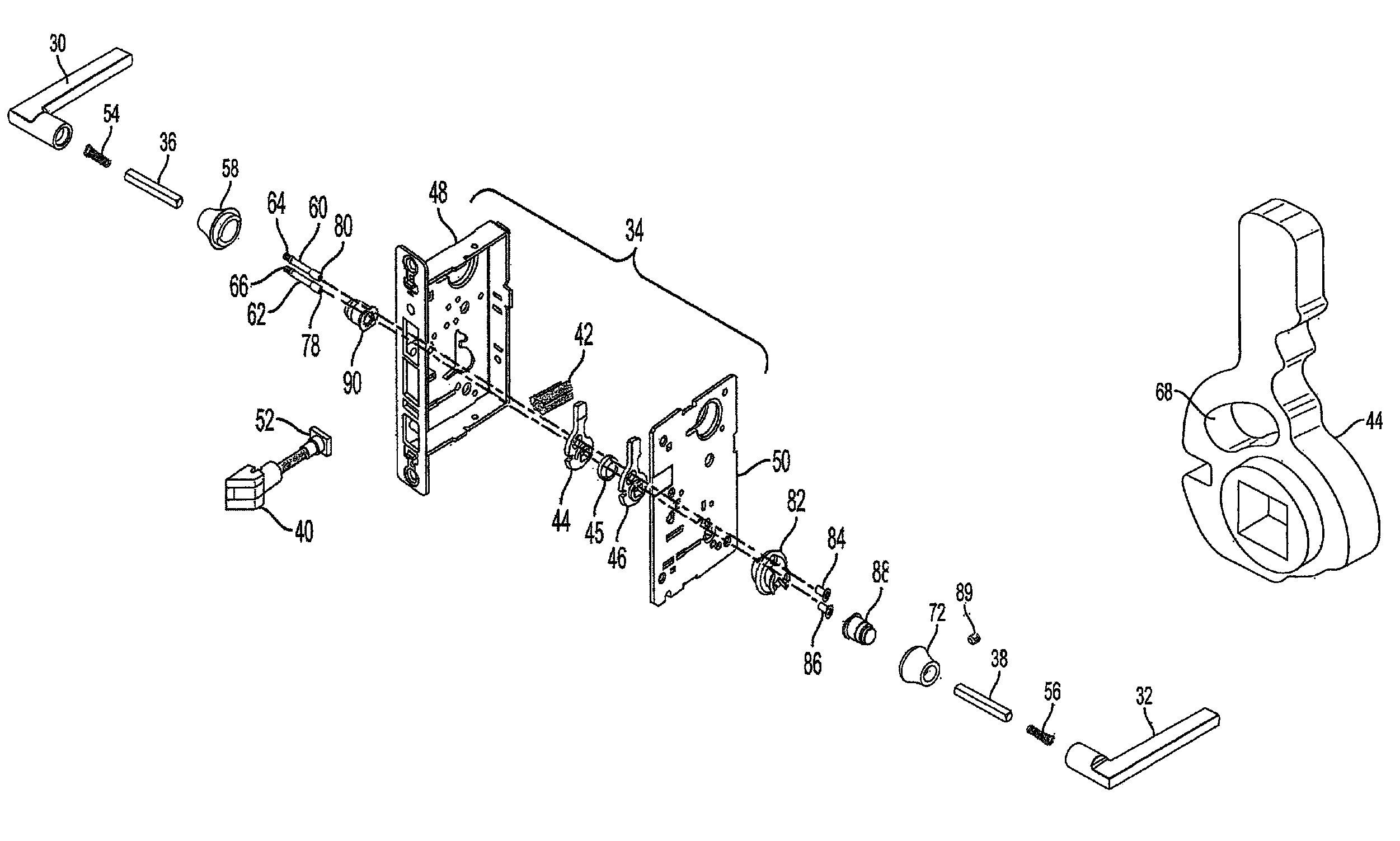 Roseless trim for architectural hardware