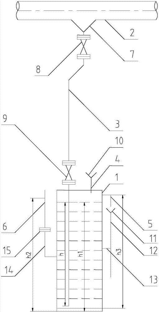 Liquid level opening visual-type water seal drainage device