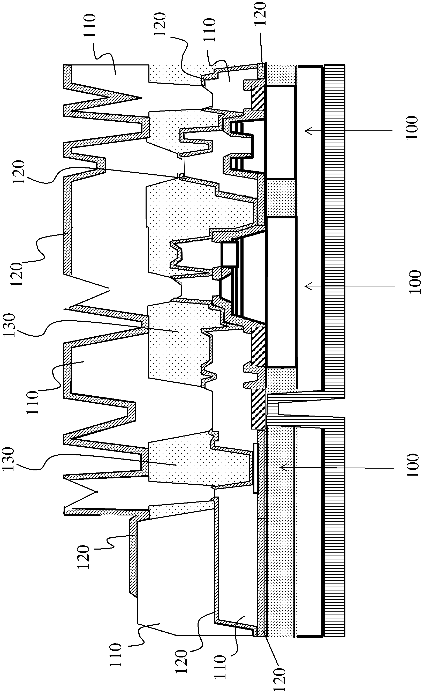 Copper metal connection line of three-five compound semiconductor assembly