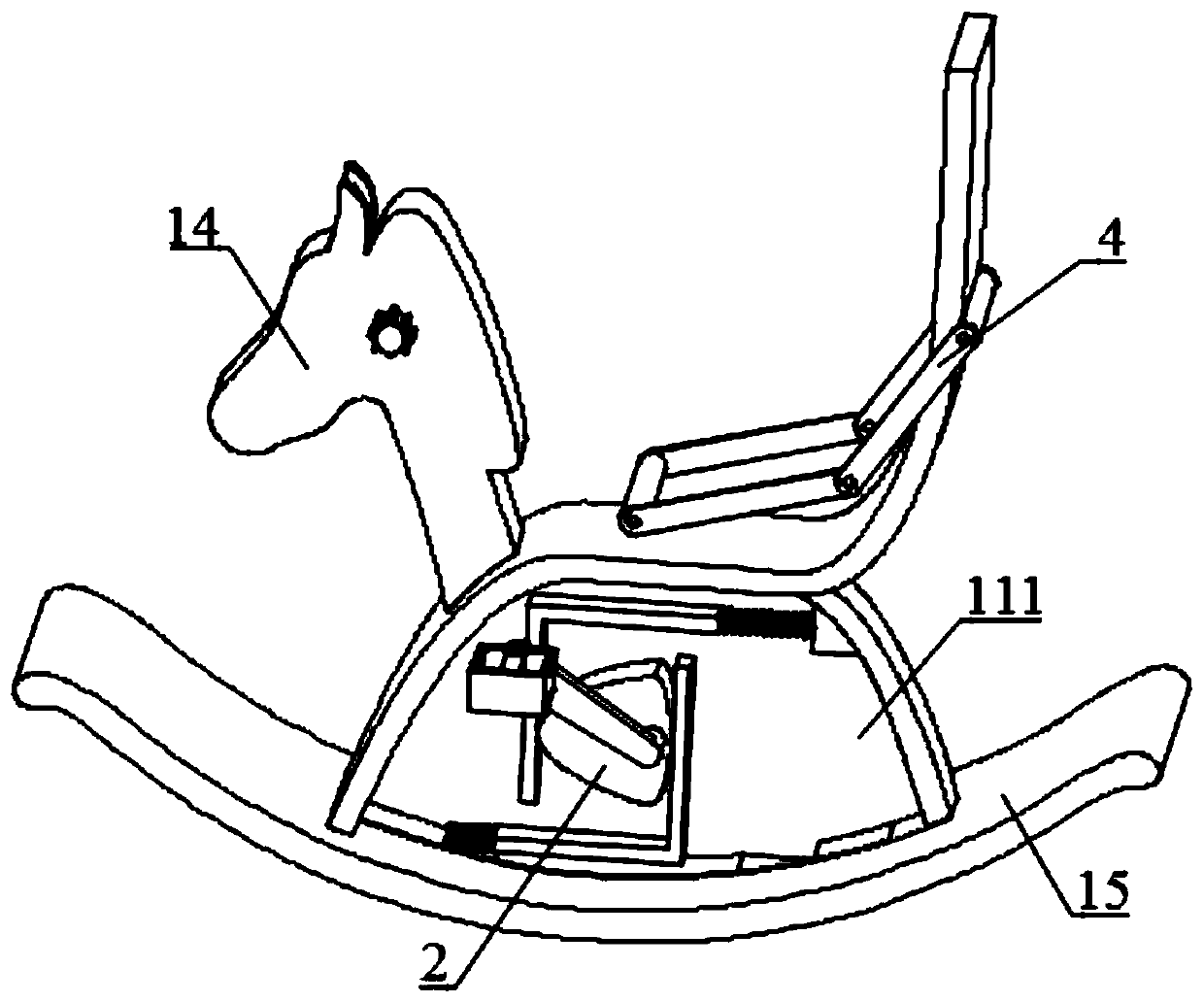 A fitness rocking horse