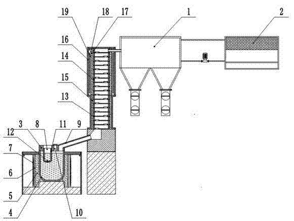 Device for producing nano-scale high-purity zinc powder by distillation method