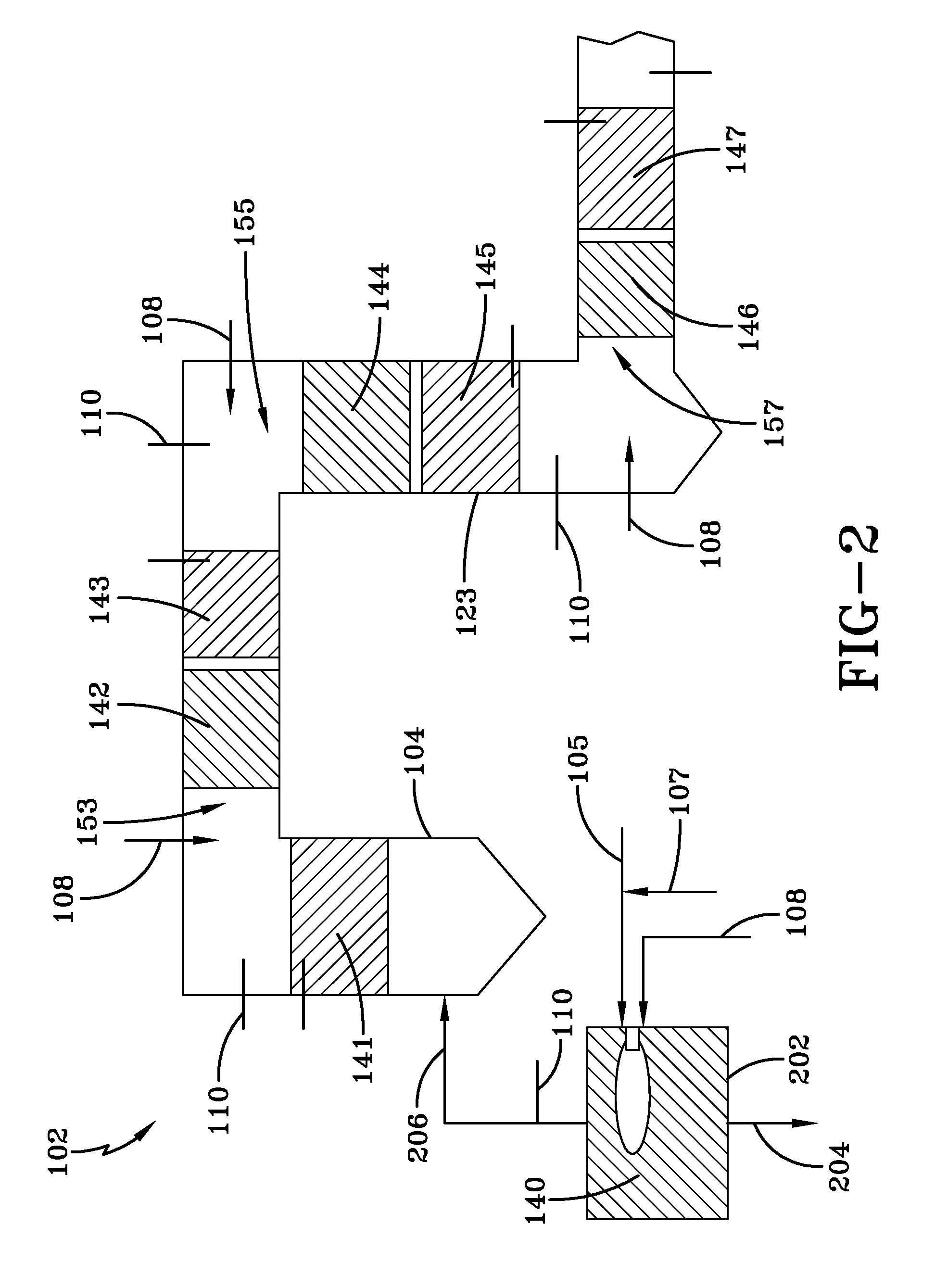 Oxy/fuel combustion system with minimized flue gas recirculation