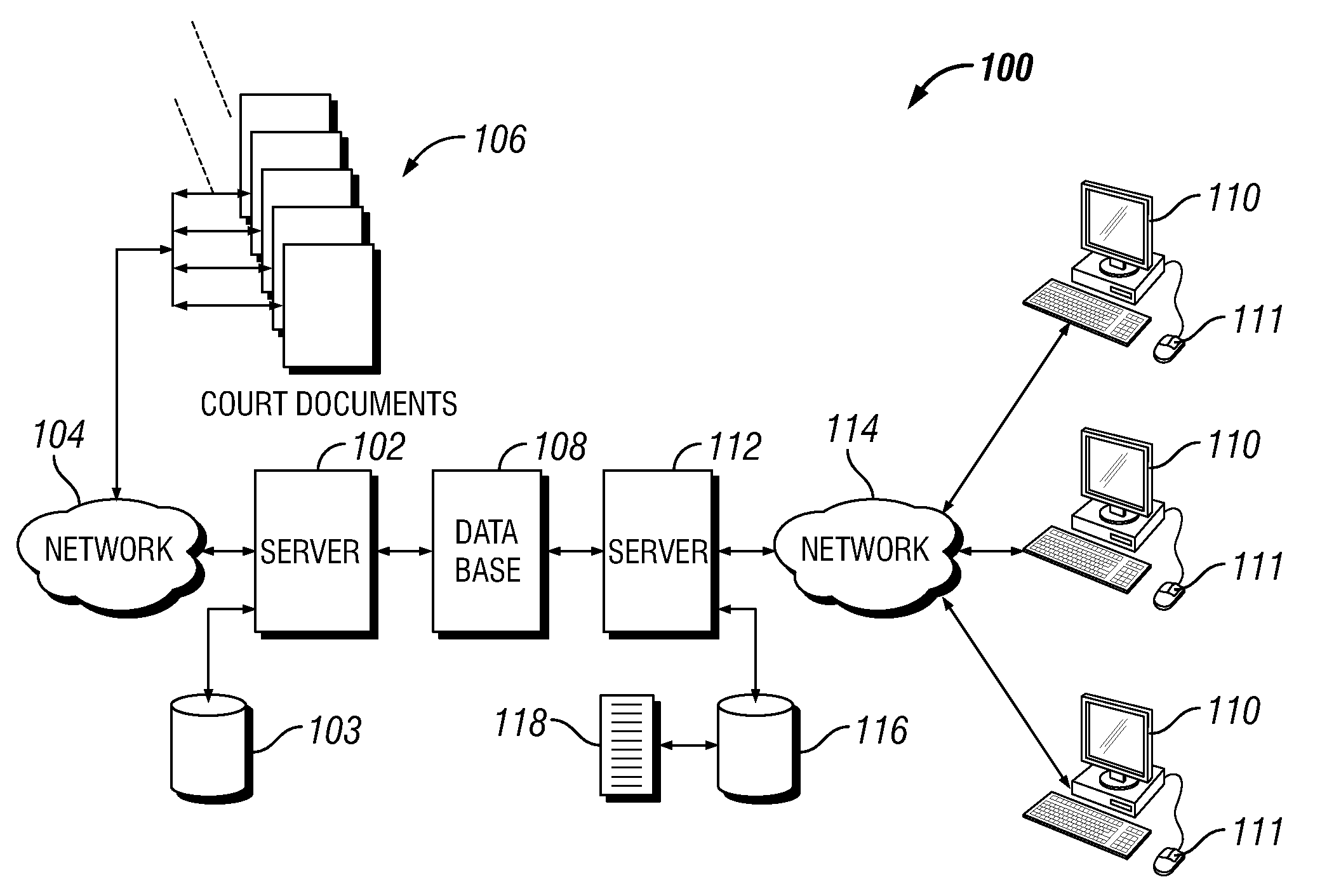 System and method for analyzing historical aggregate case results for a court system
