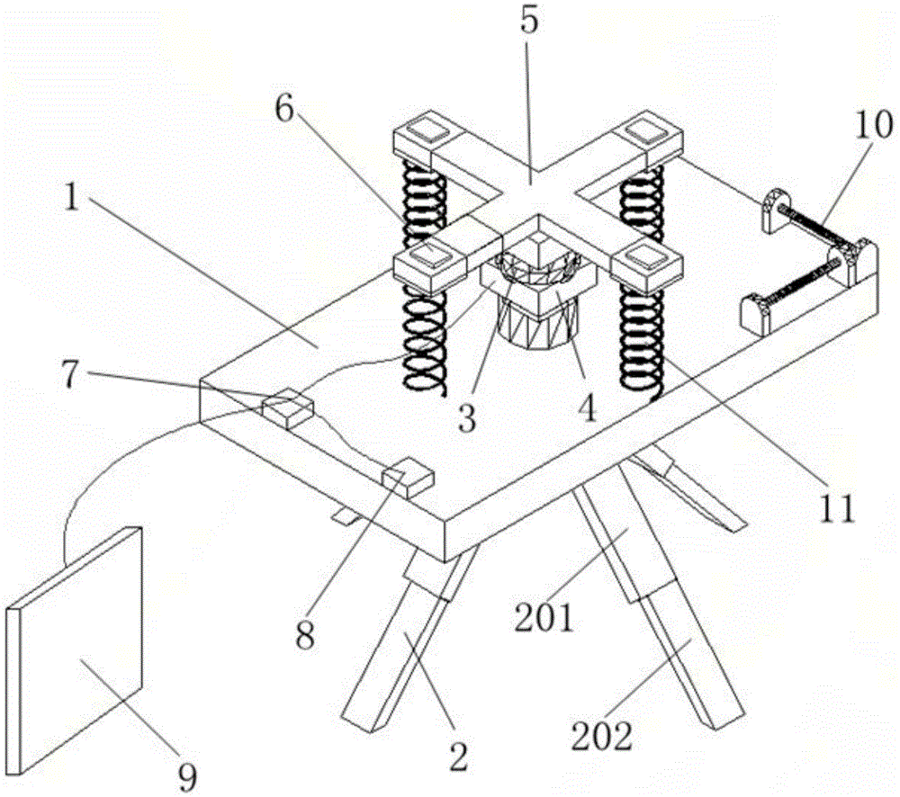 Mechanical failure debugging device for rotor craft