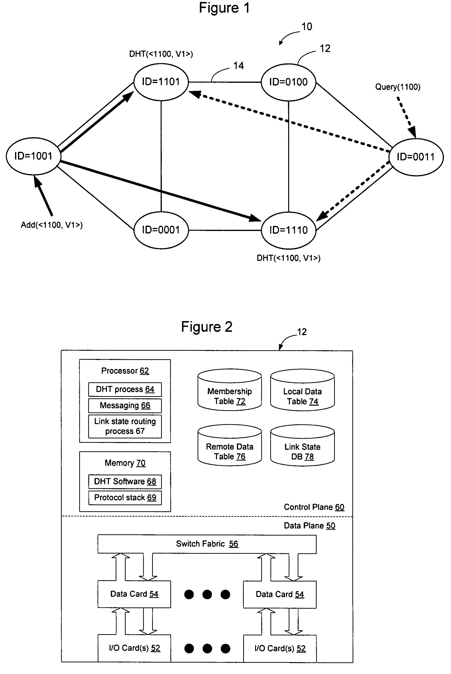 Distributed storage of routing information in a link state protocol controlled network