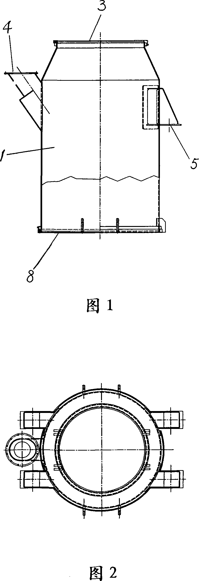 Manufacturing method for upper groove chamber of split vacuum groove chamber of vacuum refining device