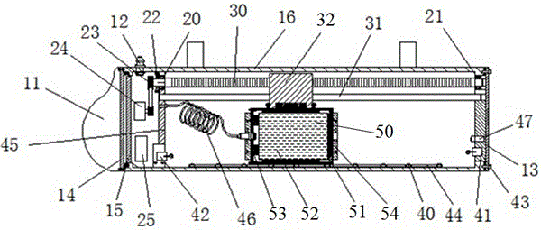 Device for adjusting gravity center of underwater robot