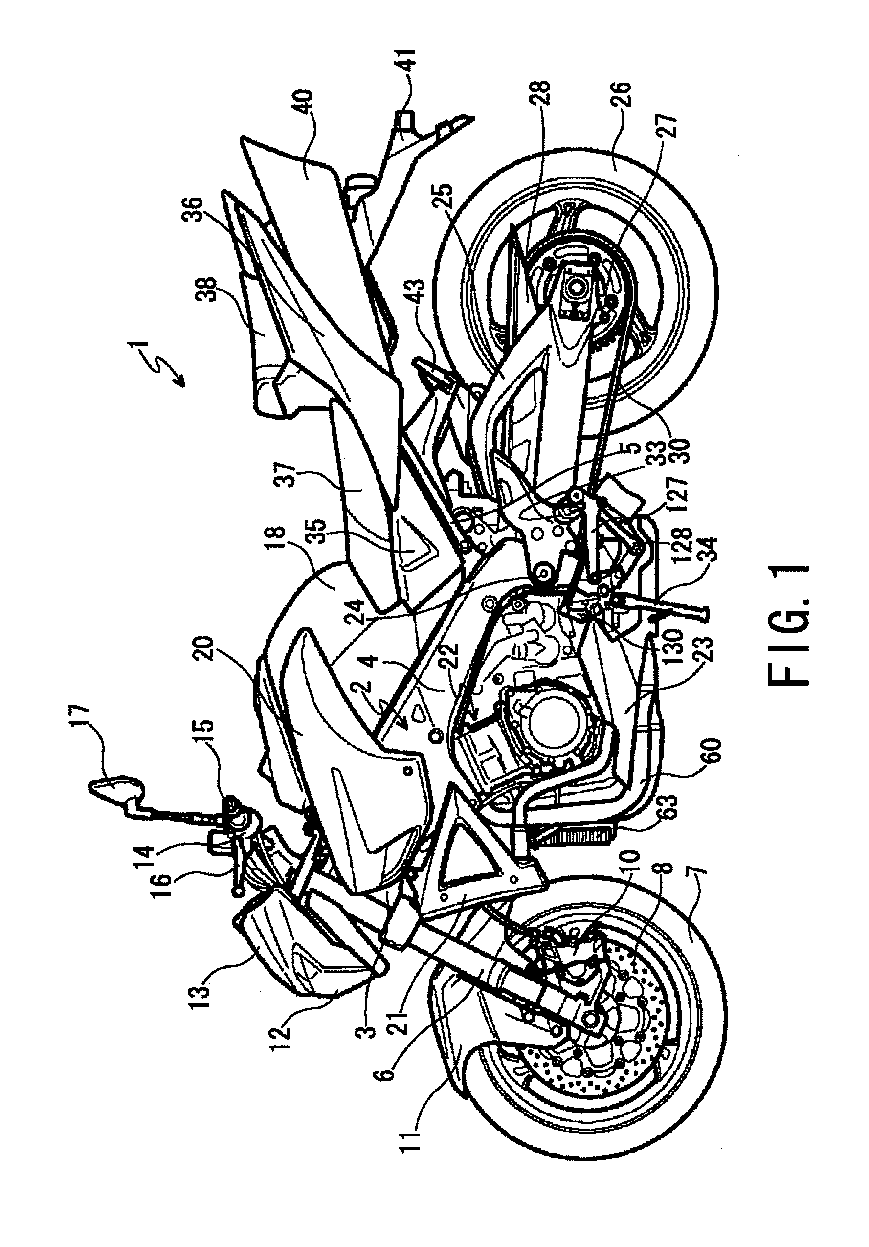 Transmission of motorcycle