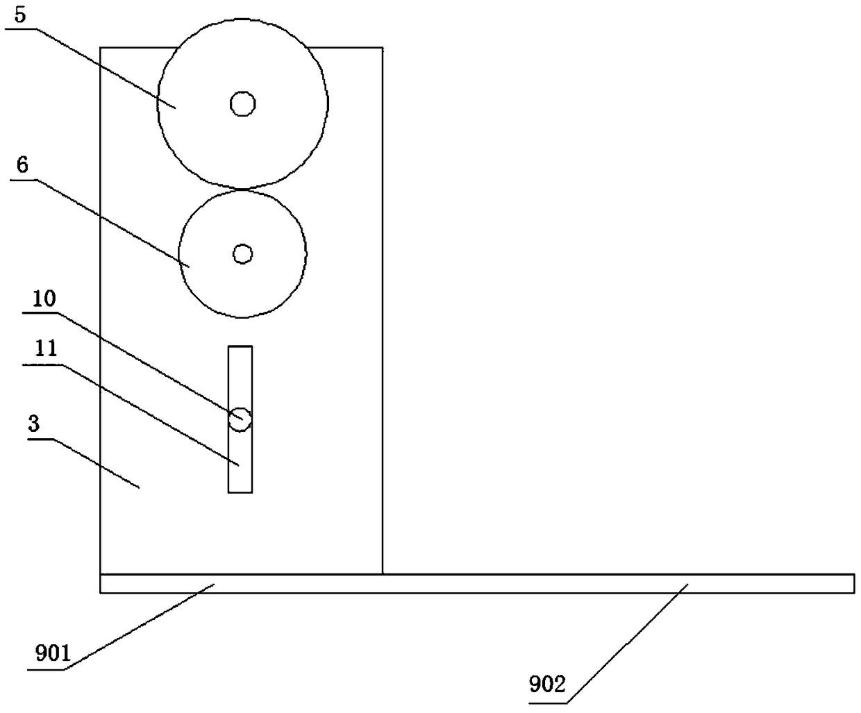 High-voltage wire surface defect detection device