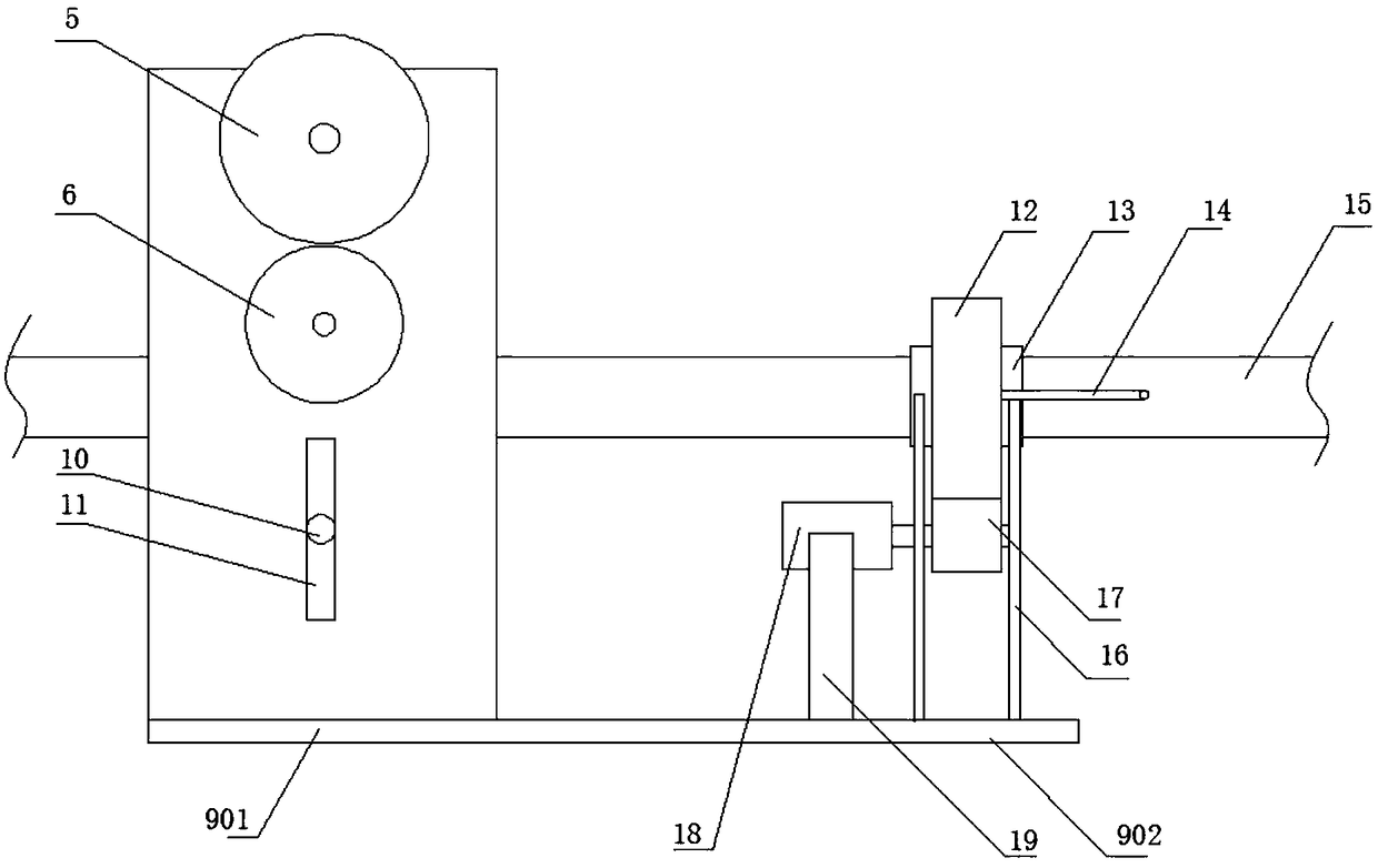 High-voltage wire surface defect detection device