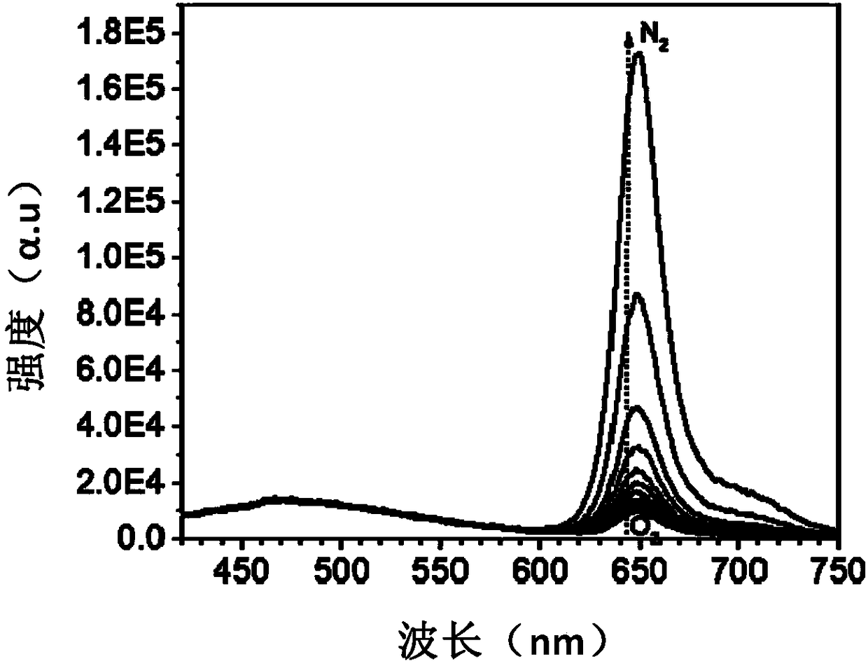 A kind of extracellular ratio type oxygen sensing probe and its preparation method and application