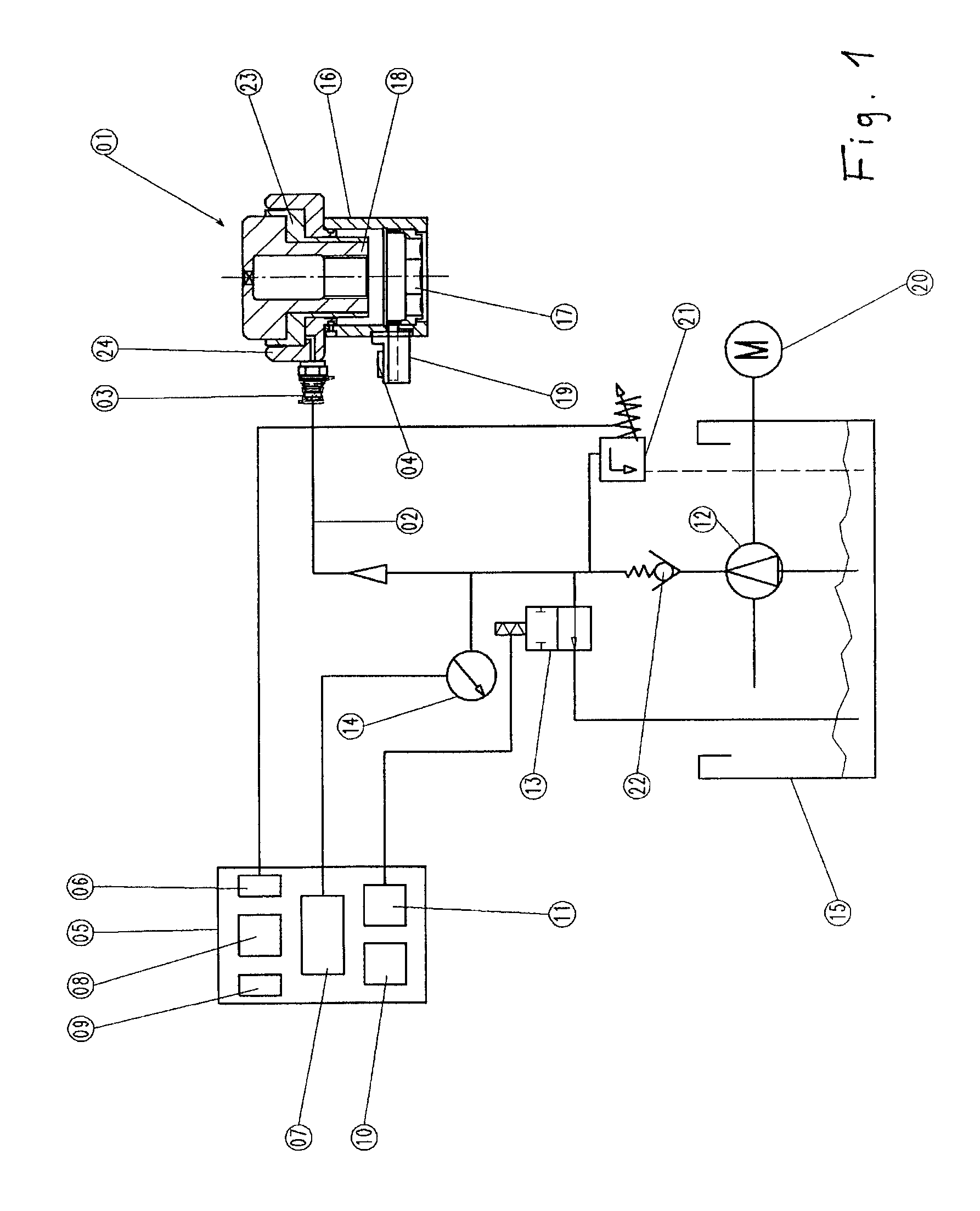 Hydraulic bolt tensioning device and method for tightening large bolts by means of a hydraulic bolt tensioning device