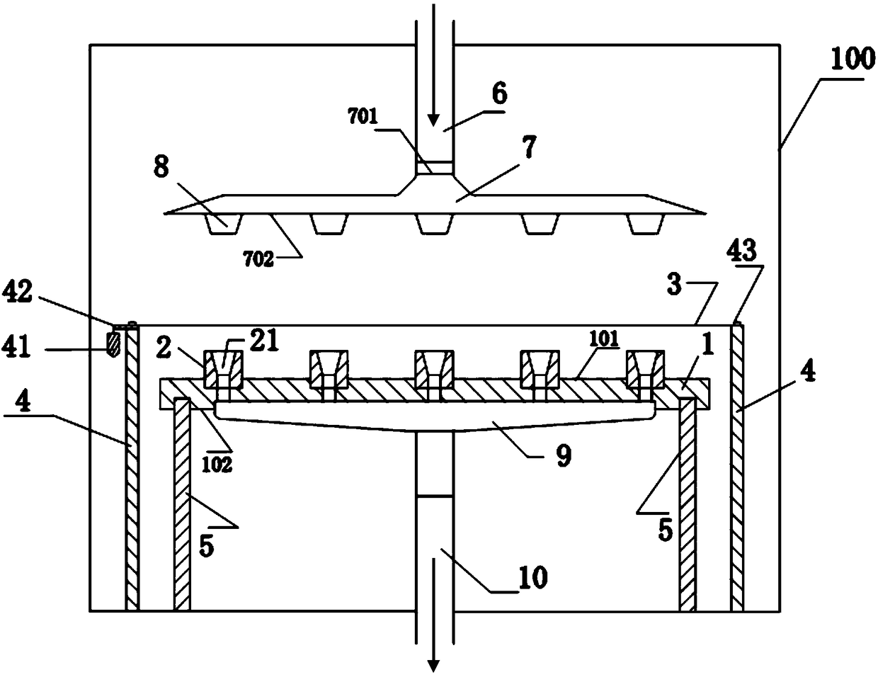 Apparatus for preparing diamond coating in inner bores of wire-drawing dies