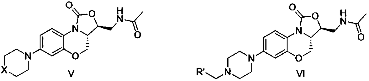 Nitrogen heterocyclic ring substituent containing benzoxazine oxazolidinone compound as well as preparation method and application thereof