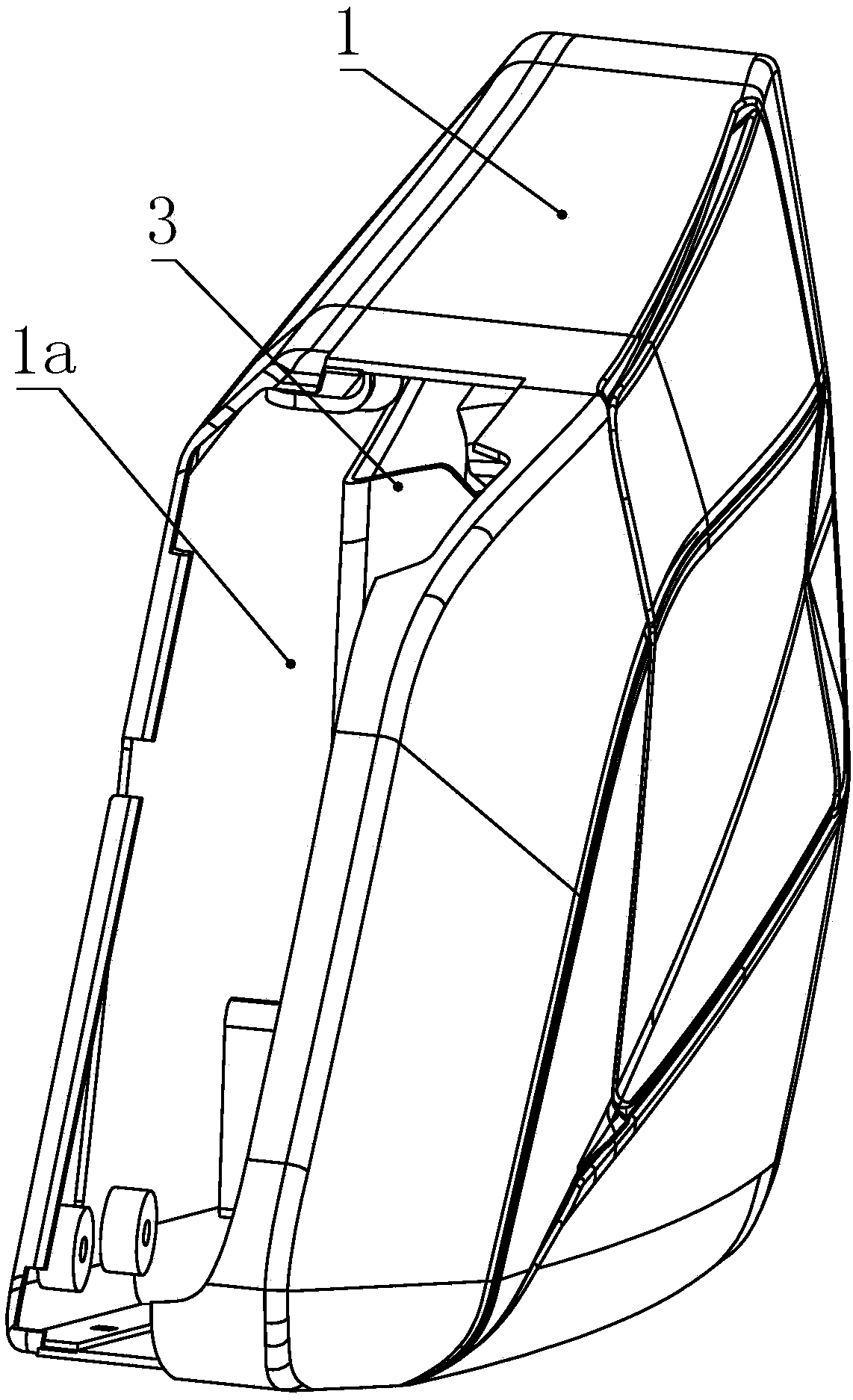 Storage box storing device for automobile seat armrest