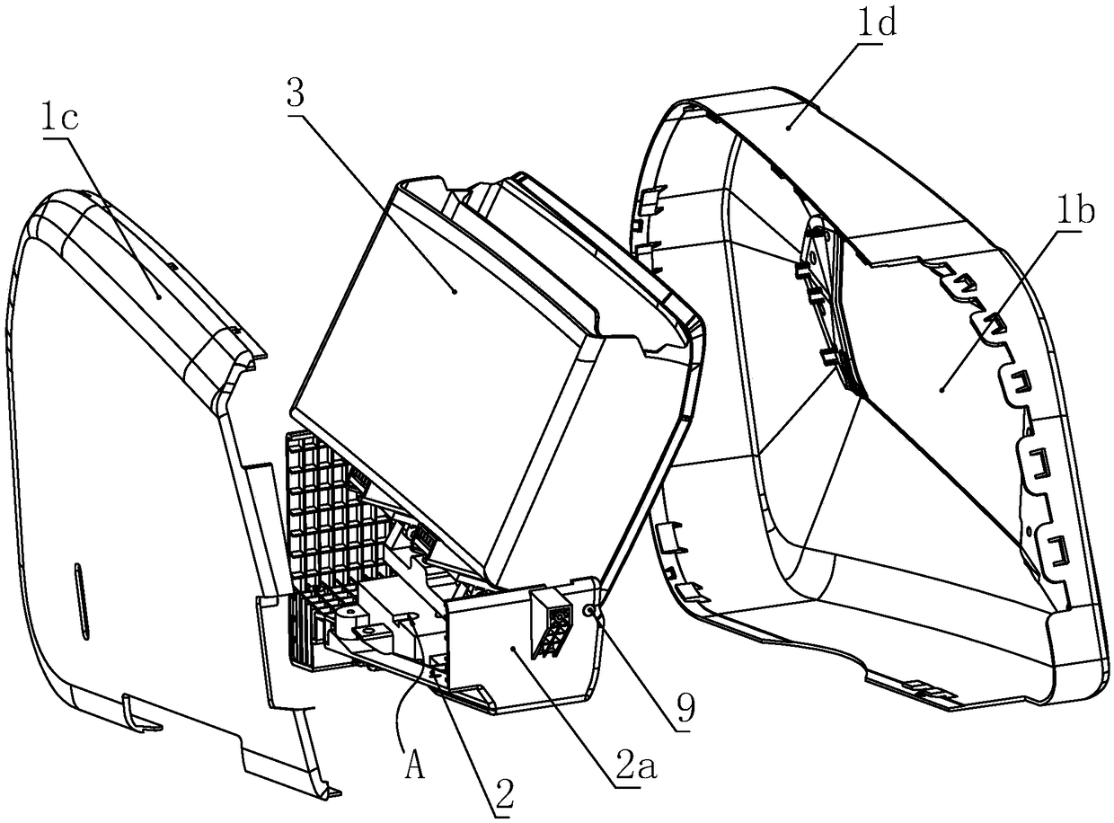 Storage box storing device for automobile seat armrest