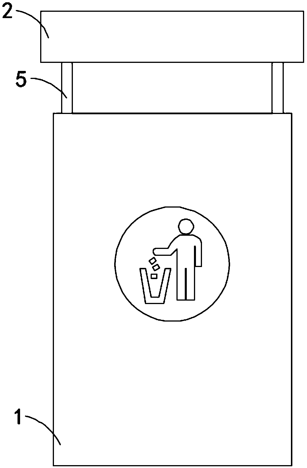Safe flame-retardant garbage can