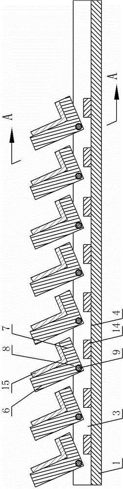Pillow structure of A-shaped glass bracket