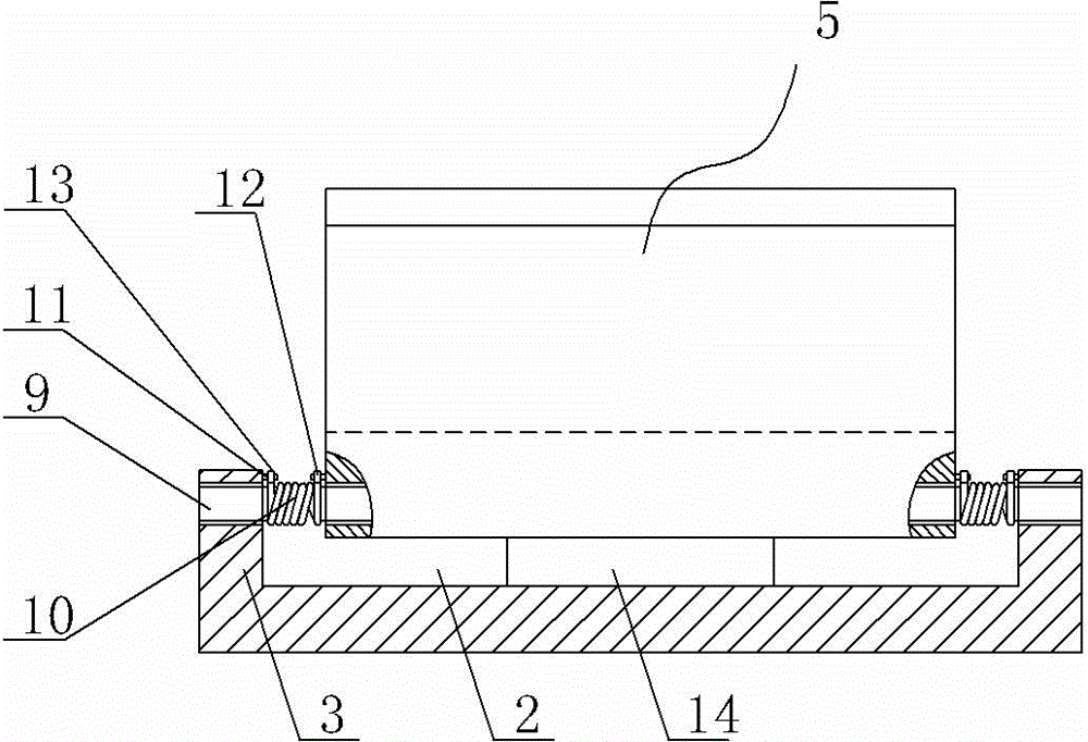 Pillow structure of A-shaped glass bracket