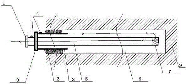 Coal-mass gas extraction method and device