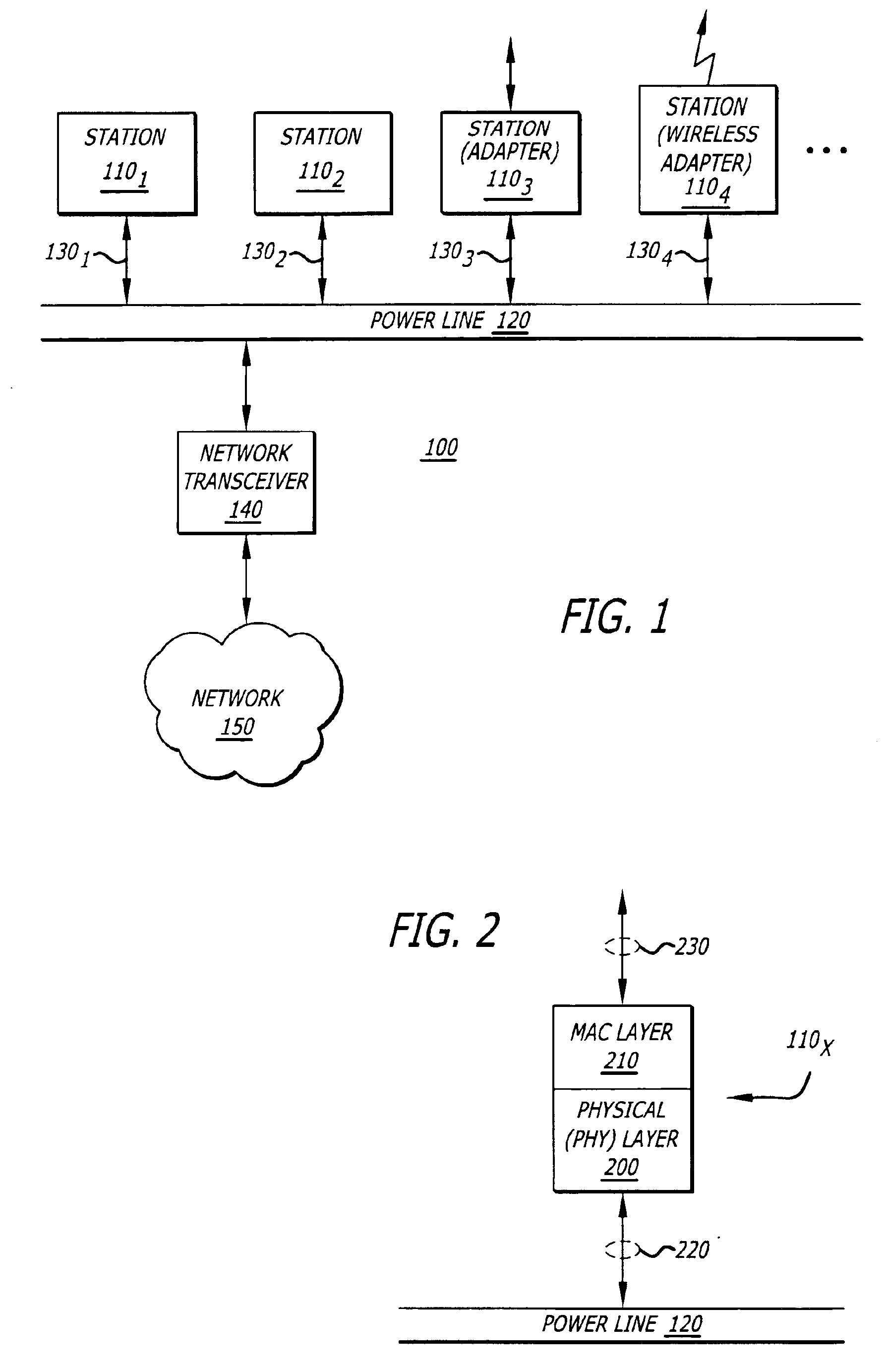 Apparatus and method for a low-rate data transmission mode over a power line