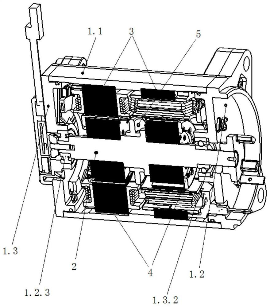Redundant motor and its assembling method