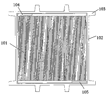 Efficient full-screen flow field bipolar plate for fuel cell and battery stack thereof.