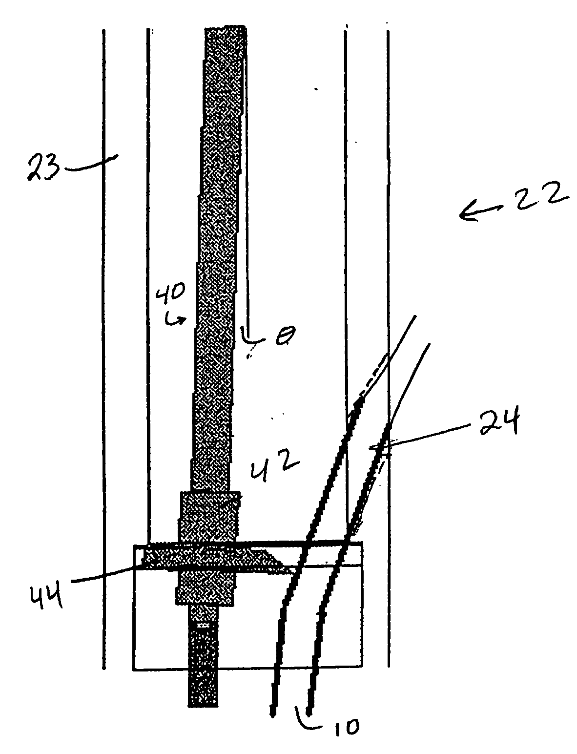 Side entry sub hydraulic wireline cutter