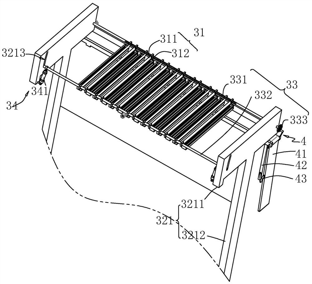 An automatic powder scraping device for electrolytic copper powder