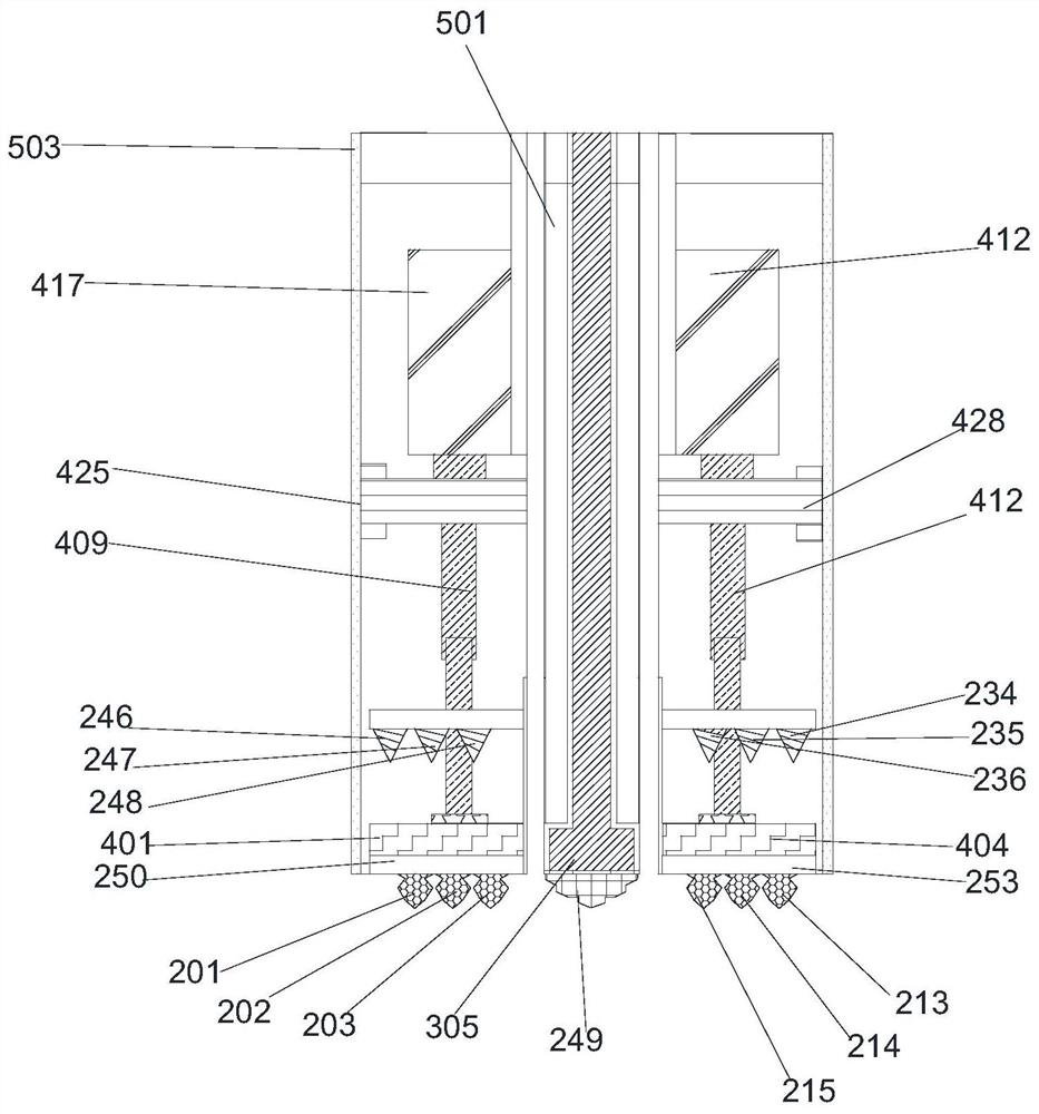 Drilling and cutting method of magnetic conversion type tool change for hard and soft formations