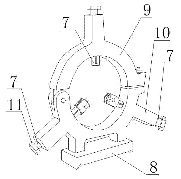 Steady frame of a machining cutting machine tool