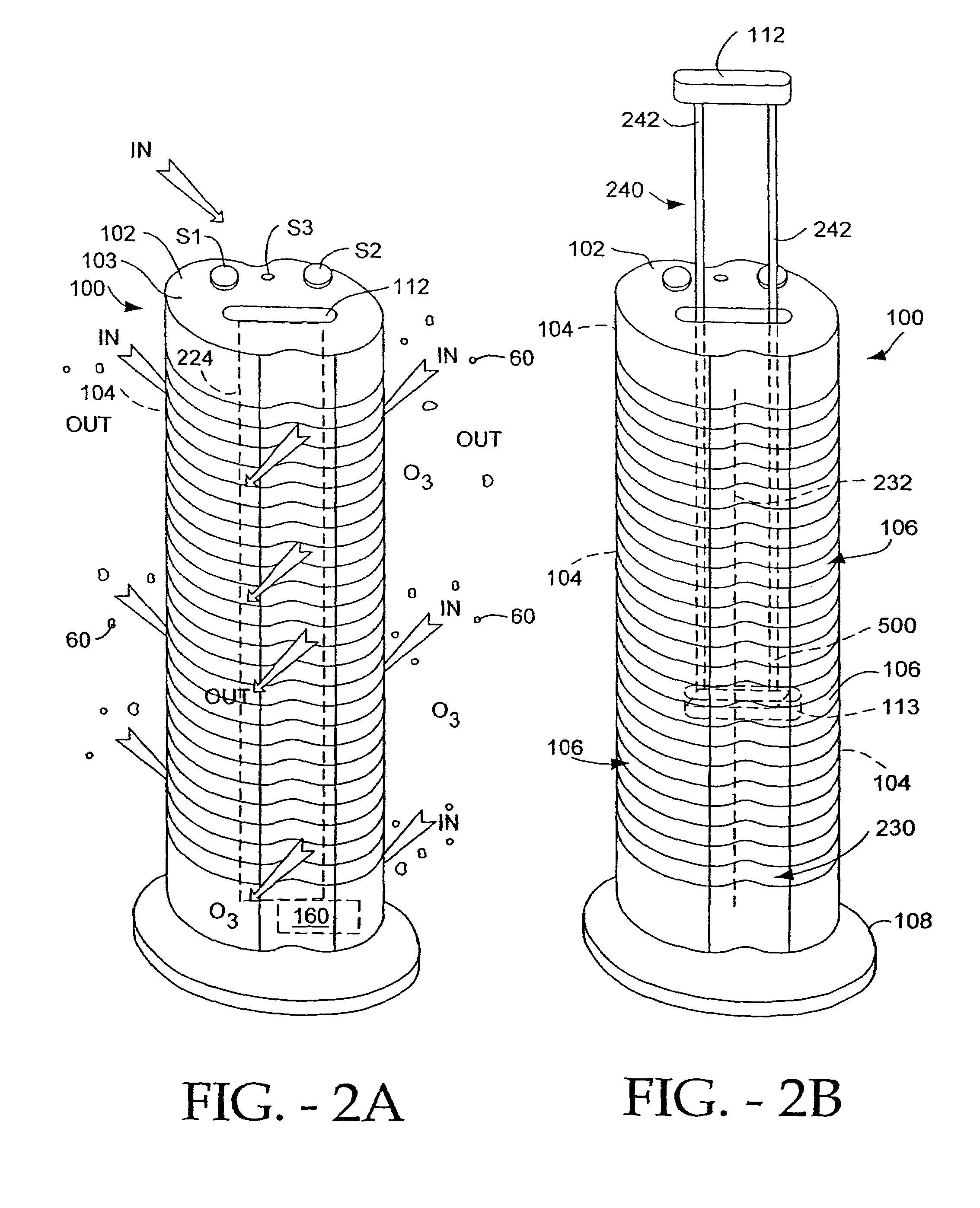 Air treatment apparatus having an electrode extending along an axis which is substantially perpendicular to an air flow path