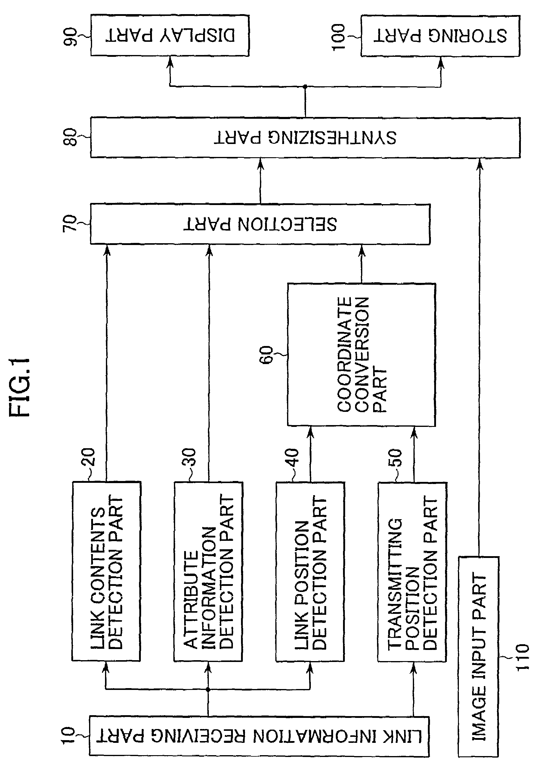 Device for displaying link information and method for displaying the same