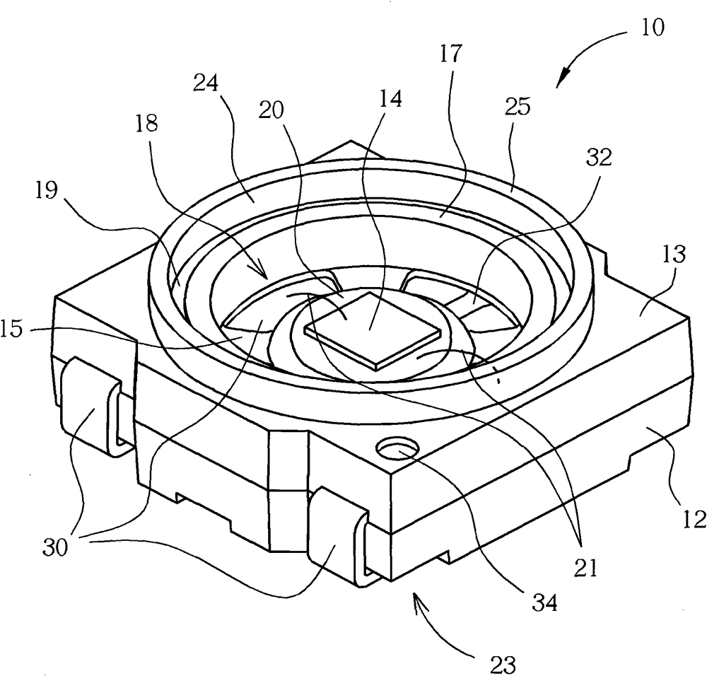 Light-emitting diode packaging structure