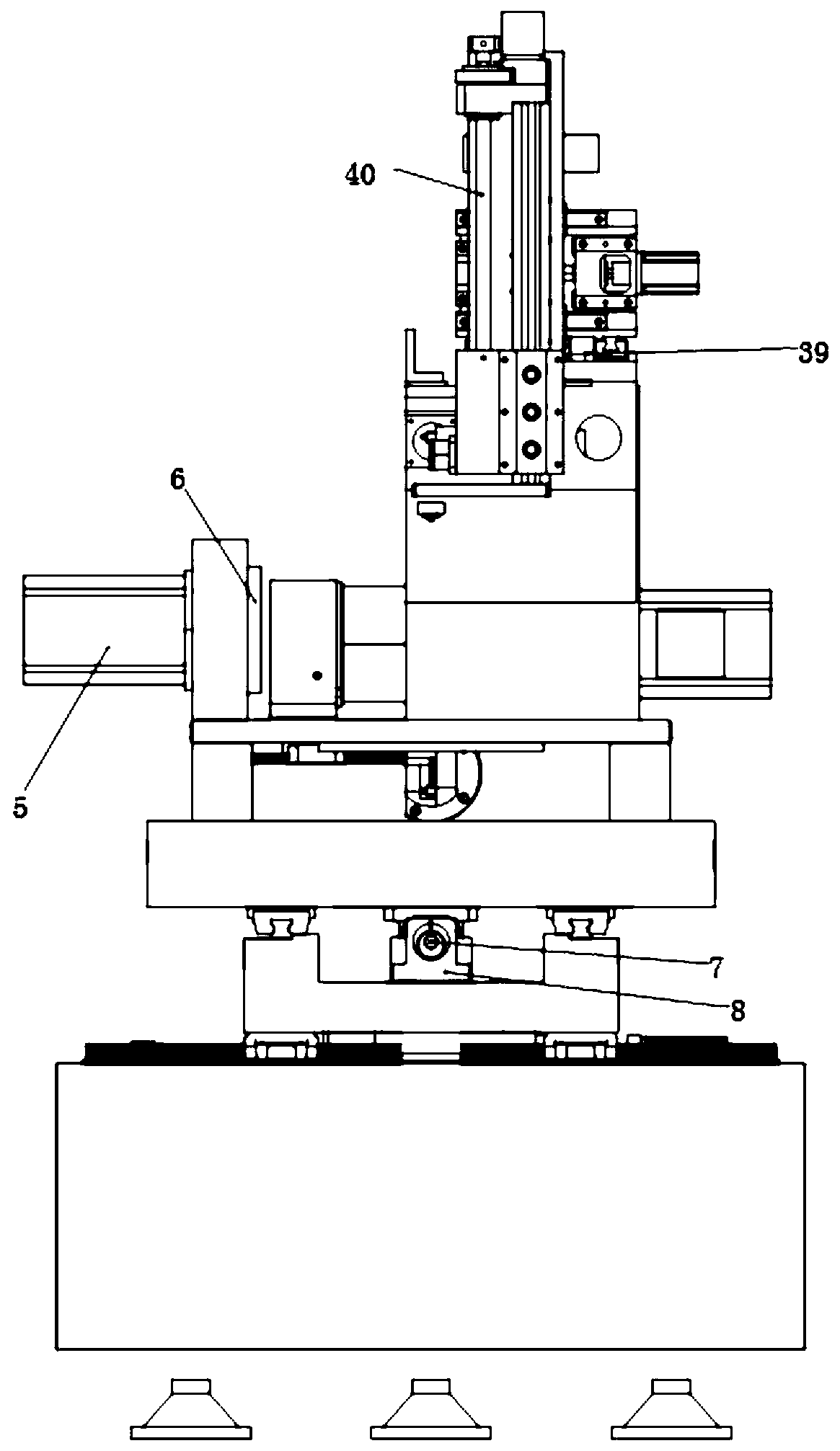 Six-shaft servo control marble lathe bed medium-speed wire cutting machine