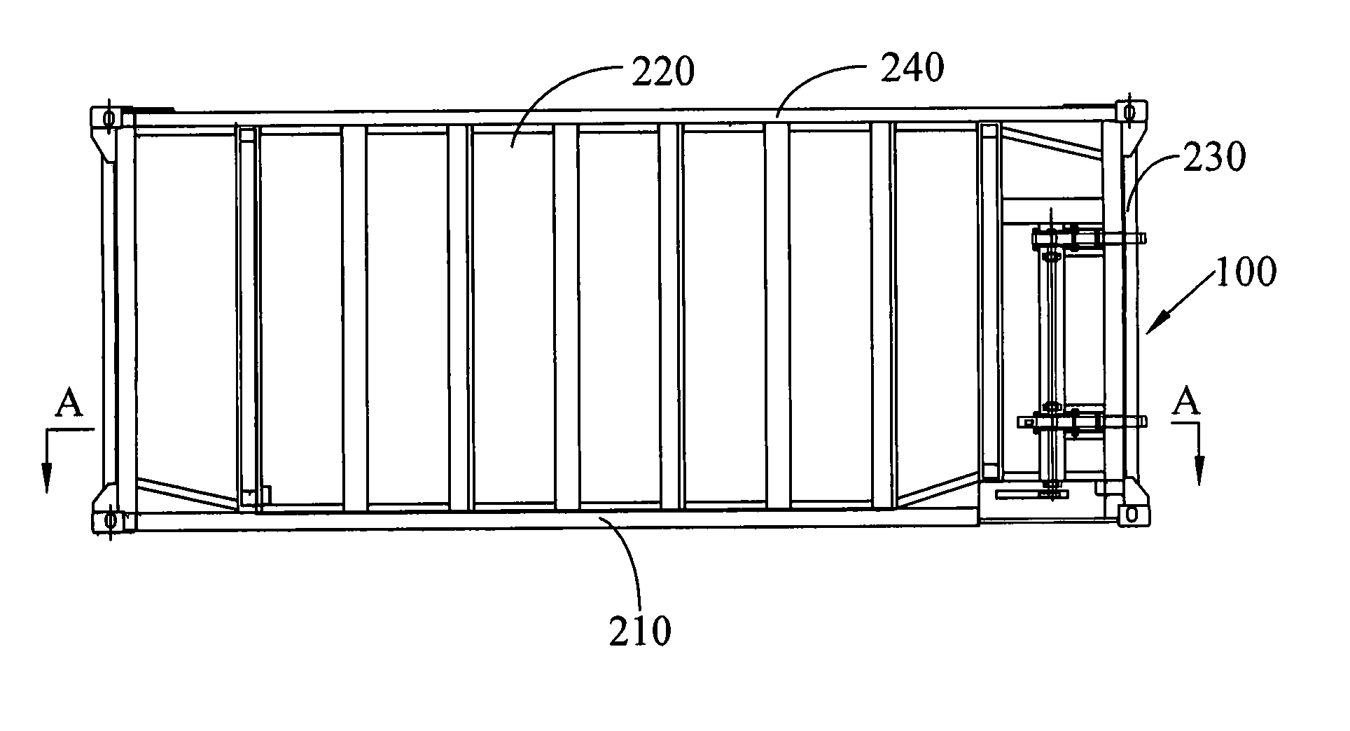 Locking mechanism for container and container