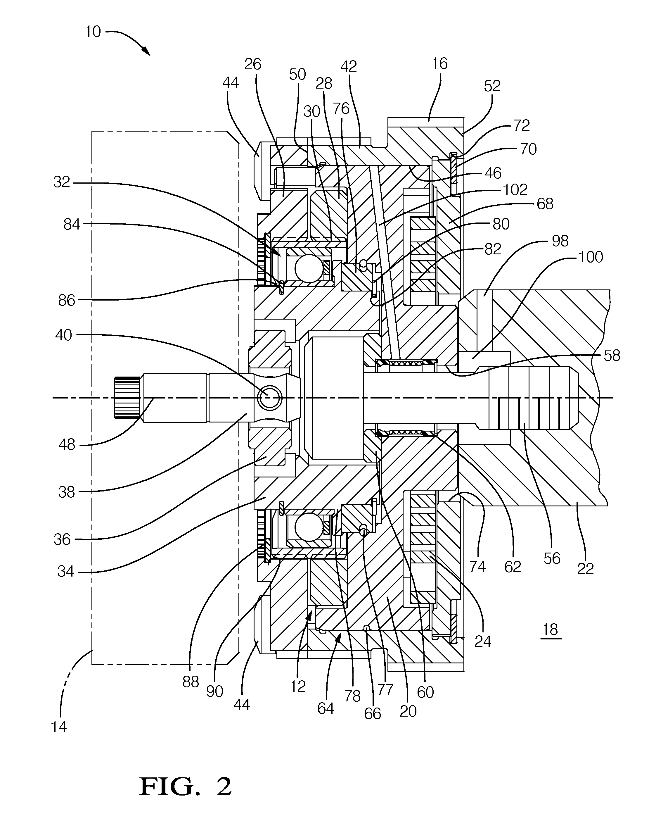 Axially compact electrically driven camshaft phaser